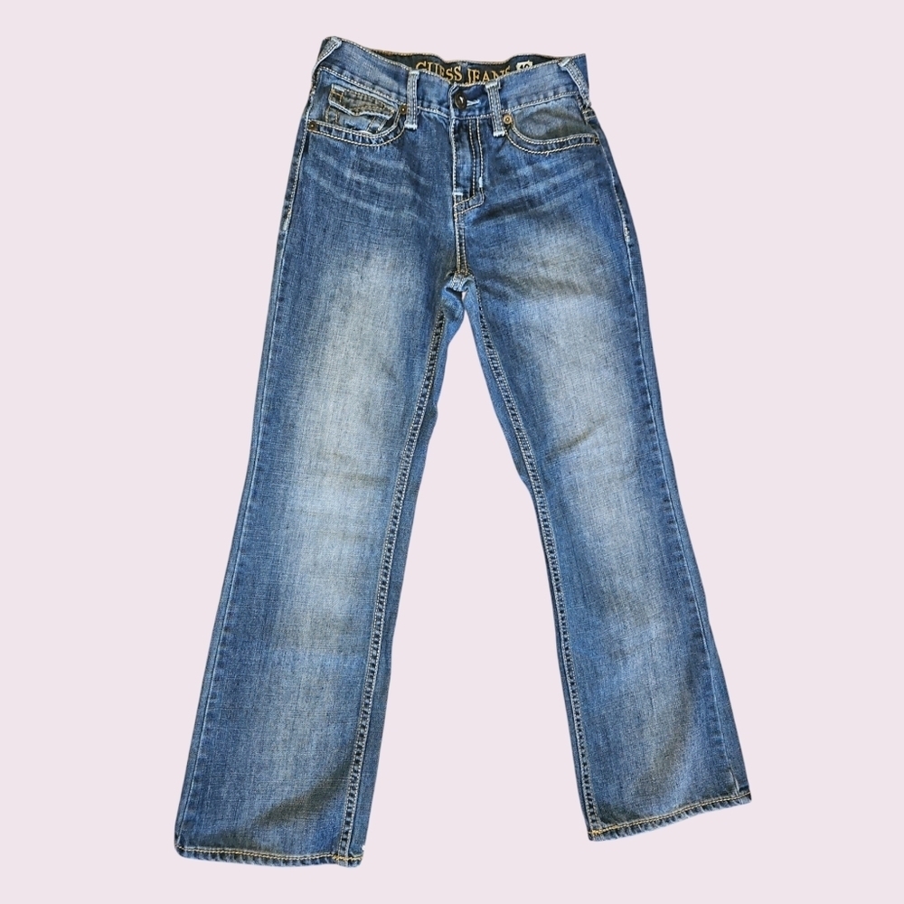 Guess Blue Jeans Falcon Slim Boot Size 10